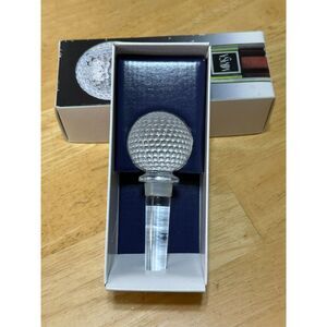 Mikasa Australian Crystal Golf Ball Decanter Topper/Stopper